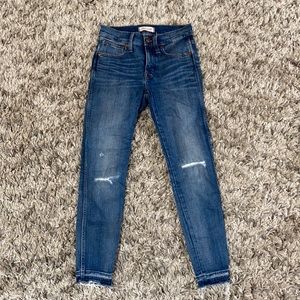 👖 Madewell 9” High-Rise Skinny Jeans 25P 👖